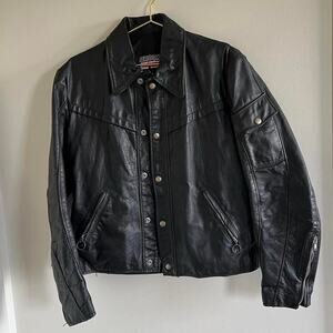 Vintage 80s Black Leather Jacket
